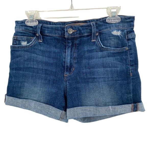 Joes Regina Cuff Denim Shorts Size 26 Medium Wash - Picture 1 of 7